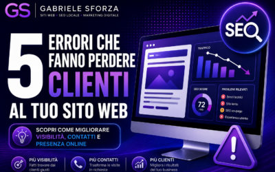 5 Errori che fanno Perdere Clienti al Tuo Sito Web